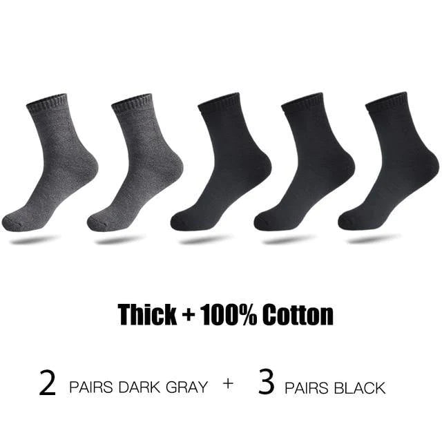 High-Quality Thicken Warm Cotton 5 pair Socks For Men - Buy Confidently with Smart Sales Australia