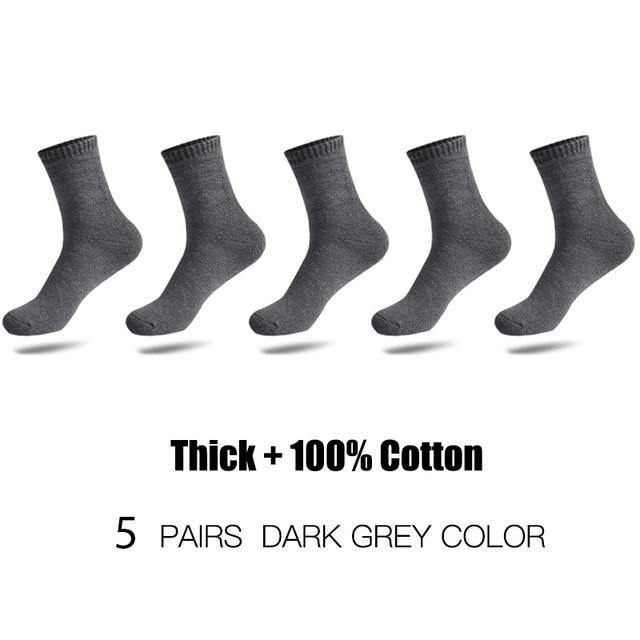 High-Quality Thicken Warm Cotton 5 pair Socks For Men - Buy Confidently with Smart Sales Australia