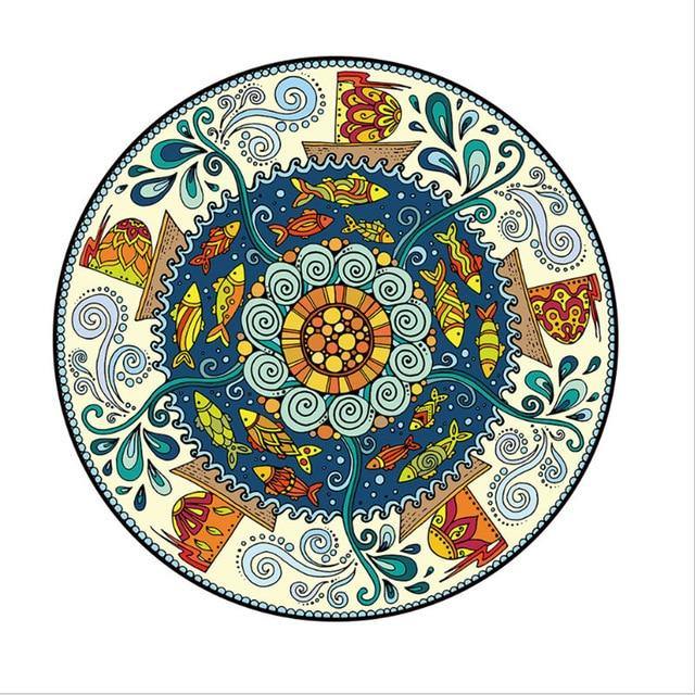 Home Decor Classical Round Stylish Bohemian Carpets - Buy Confidently with Smart Sales Australia