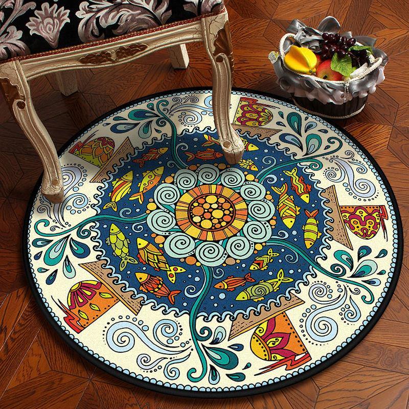 Home Decor Classical Round Stylish Bohemian Carpets - Buy Confidently with Smart Sales Australia