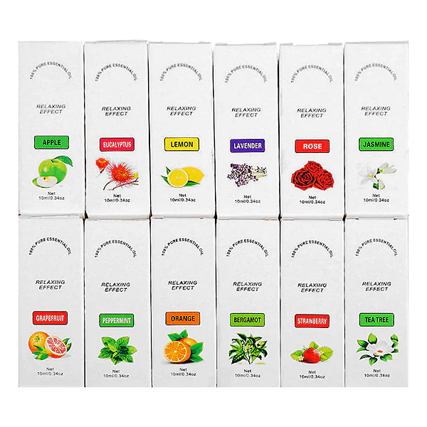 Huanyancao 12 Pack of Aromatherapy Essential Oils for Diffusers and Humidifiers - Buy Confidently with Smart Sales Australia