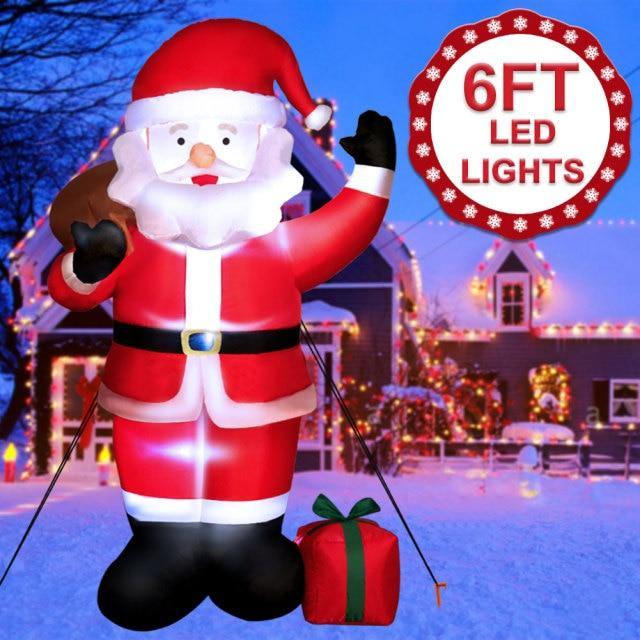 Inflatable Indoor and Outdoor Decoration with Rotating LED Lights - Buy Confidently with Smart Sales Australia