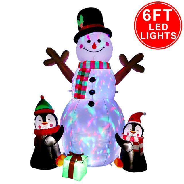 Inflatable Indoor and Outdoor Decoration with Rotating LED Lights - Buy Confidently with Smart Sales Australia