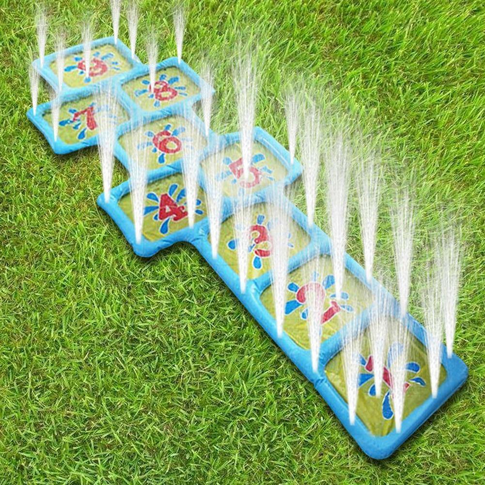 Inflatable Sprinkler Hopscotch Outdoor Summer Fun Splash Mat 1.74m x 0.6m - Buy Confidently with Smart Sales Australia