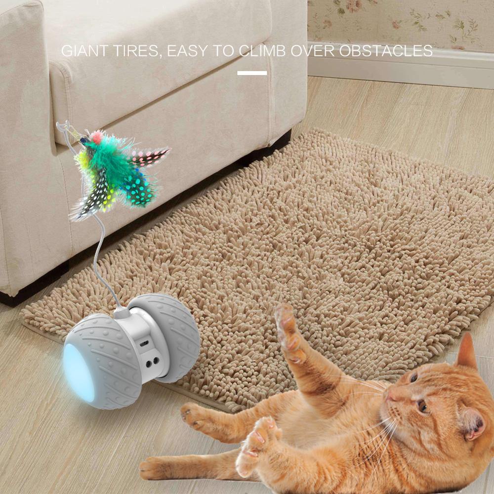Intelligent Entertaining Robotic Cat Toy with colored LED Lighting - Buy Confidently with Smart Sales Australia