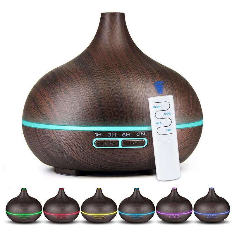 KBAYBO Large Aromatherapy Essential Oil Diffuser / Humidifier w/ LED Night Light, Remote Control, 550ml Tank - Buy Confidently with Smart Sales Australia