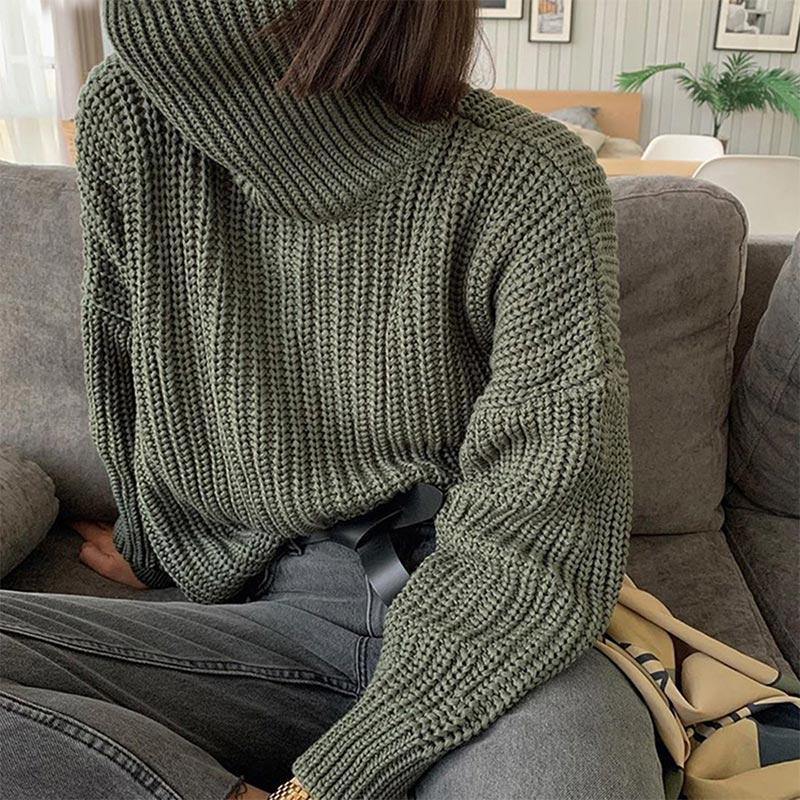 Knitted Long-Sleeve Turtleneck For Winter Sweater For Women - Buy Confidently with Smart Sales Australia