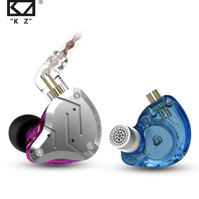 KZ ZS10 Pro Metal Headset 4BA+1DD Hybrid 10 drivers HIFI Bass Earbuds In Ear Monitor Headphones Sport Noise Cancelling Earphones - Buy Confidently with Smart Sales Australia