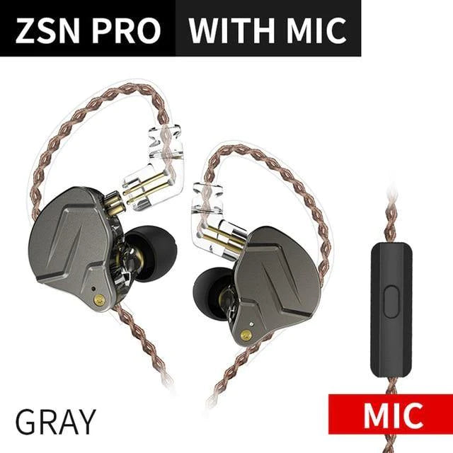 KZ ZSN Pro Metallic HiFi Sporty Earphones For Mobile Internet Gaming - Buy Confidently with Smart Sales Australia
