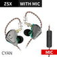 KZ ZSX Earphones 5BA+1DD Hybrid 12 Drivers Noise Proof For Android iOS - Buy Confidently with Smart Sales Australia