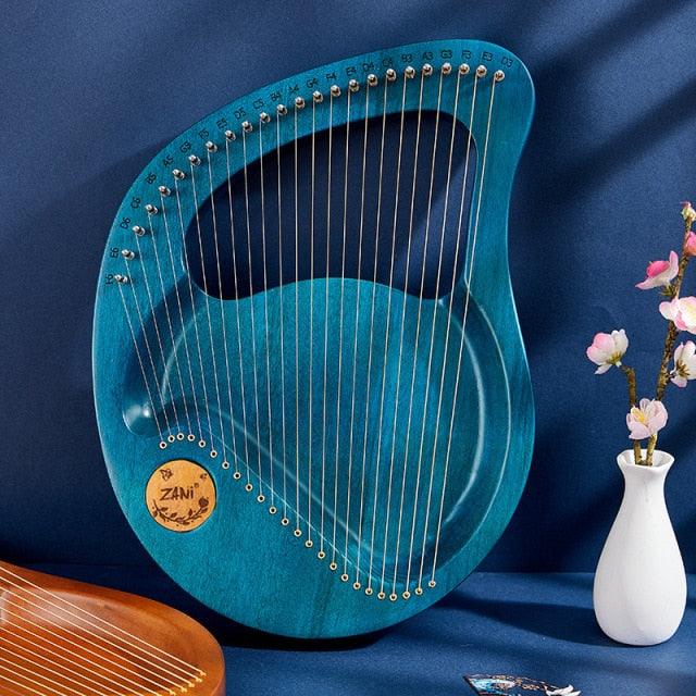 Laser-Engraved Clear Sound and Full Tone Lyre with Tuning Lever and Spare String - Buy Confidently with Smart Sales Australia