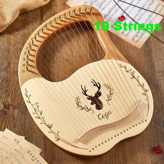 Laser-Engraved Clear Sound and Full Tone Lyre with Tuning Lever and Spare String - Buy Confidently with Smart Sales Australia