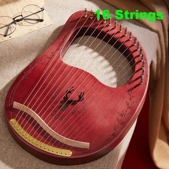 Laser-Engraved Clear Sound and Full Tone Lyre with Tuning Lever and Spare String - Buy Confidently with Smart Sales Australia