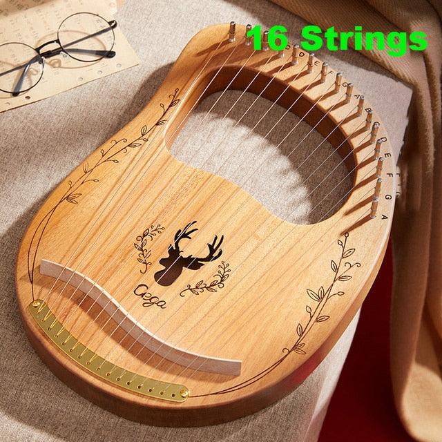 Laser-Engraved Clear Sound and Full Tone Lyre with Tuning Lever and Spare String - Buy Confidently with Smart Sales Australia