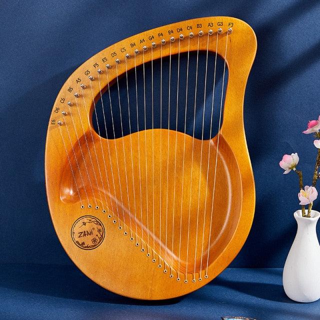 Laser-Engraved Clear Sound and Full Tone Lyre with Tuning Lever and Spare String - Buy Confidently with Smart Sales Australia