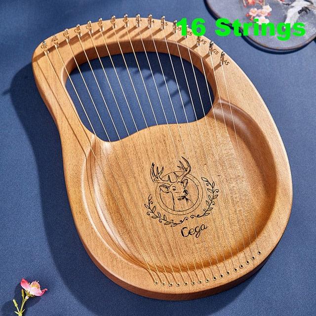 Laser-Engraved Clear Sound and Full Tone Lyre with Tuning Lever and Spare String - Buy Confidently with Smart Sales Australia