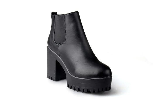 Leather High Pump Fashion Boots For Women - Buy Confidently with Smart Sales Australia