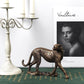 Leopard Gold Cheetah Figurine Ornaments for Home and Office Decor - Buy Confidently with Smart Sales Australia