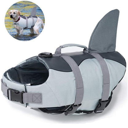 Lifesaver Shark Shaped Vests with Rescue Handle for Dogs Outdoor Pet Safety - Buy Confidently with Smart Sales Australia