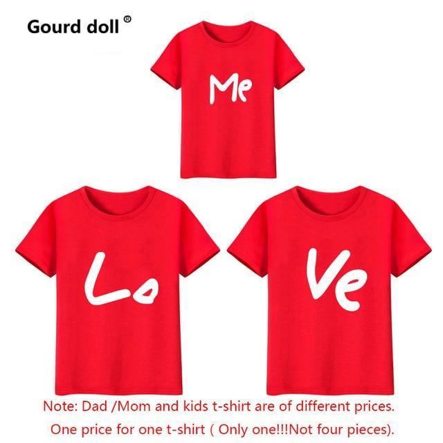 Love Red Family Shirt Matching Printed Design For Family - Buy Confidently with Smart Sales Australia