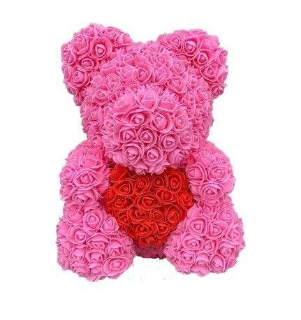 Magnificent Rose Bear Artificial Flowers Gift For Your Girlfriend and Wife - Buy Confidently with Smart Sales Australia