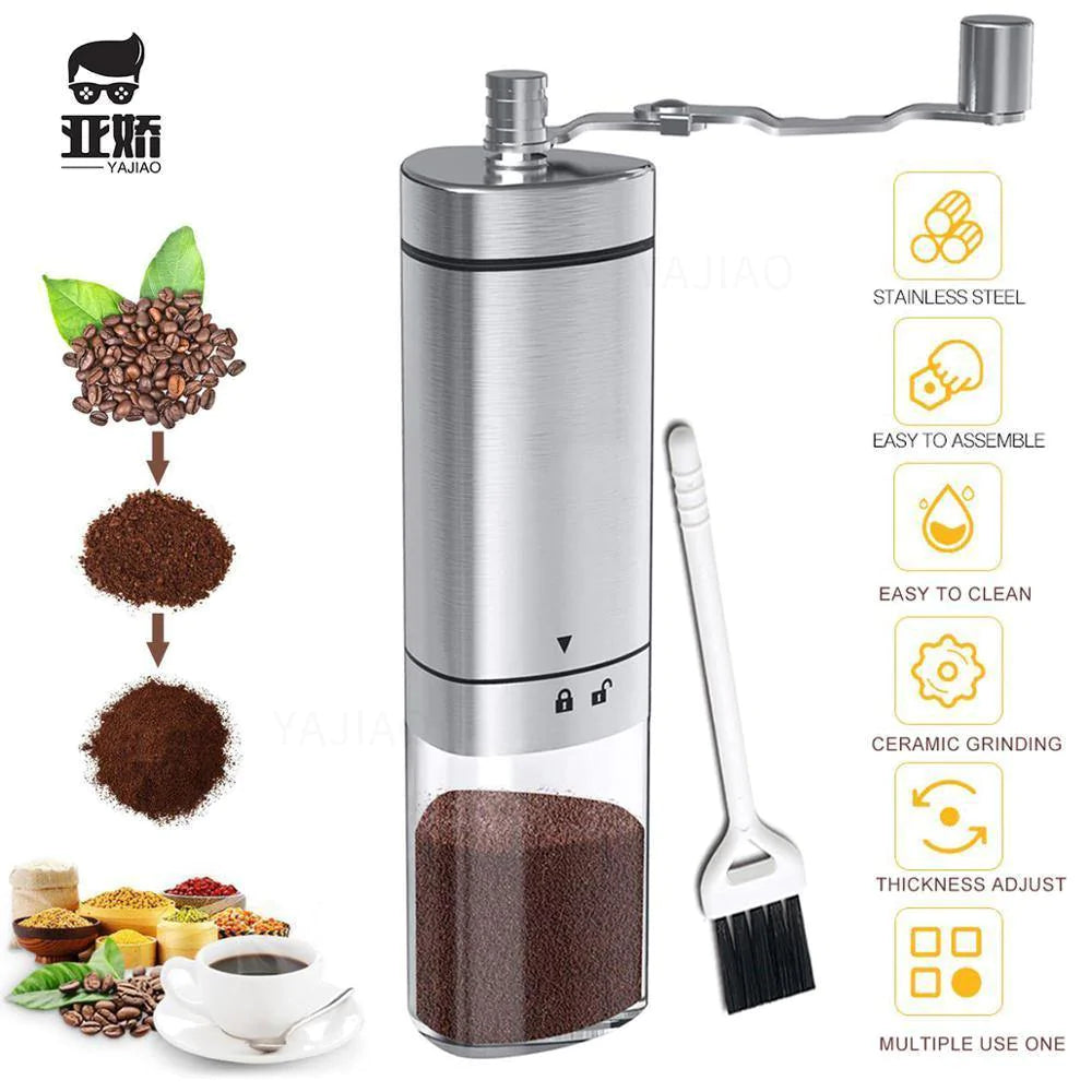 Manual Coffee Beans Maker Stainless Steel Handy Mini Durable Grinder For Outdoor - Buy Confidently with Smart Sales Australia