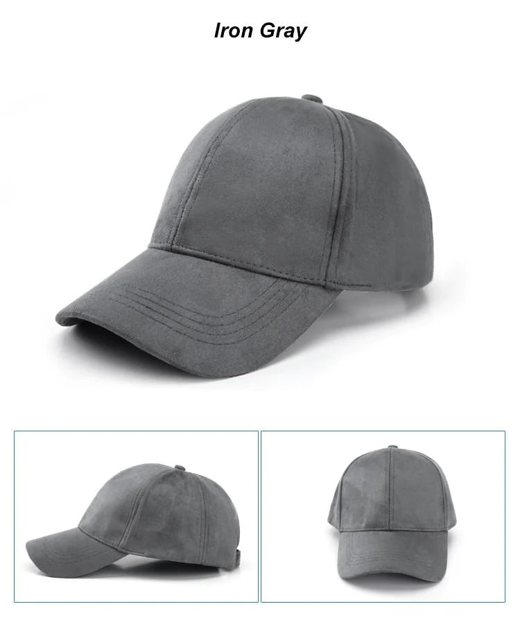 Men and Womens Baseball Hats and Caps Casual Sports hat Suede Snapback Hat Gorra Hombre solid cappello hip hop baseball cap - Buy Confidently with Smart Sales Australia