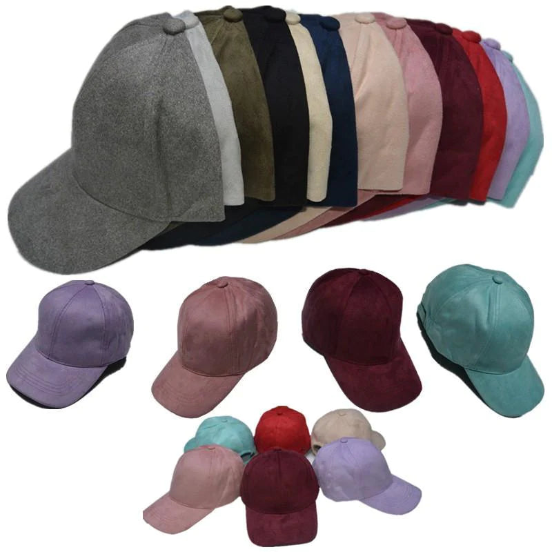 Men and Womens Baseball Hats and Caps Casual Sports hat Suede Snapback Hat Gorra Hombre solid cappello hip hop baseball cap - Buy Confidently with Smart Sales Australia