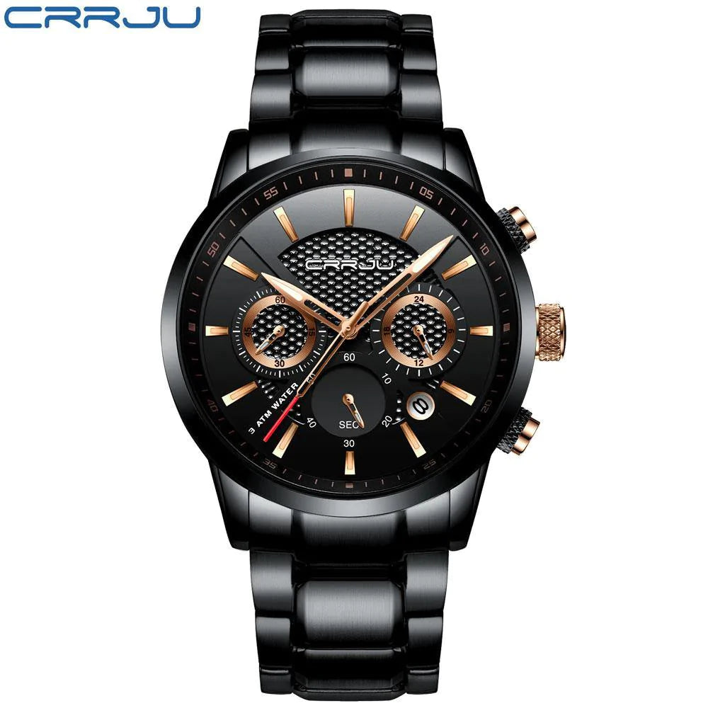 Men’s Waterproof Luxury Steel Watch with Calendar - Buy Confidently with Smart Sales Australia