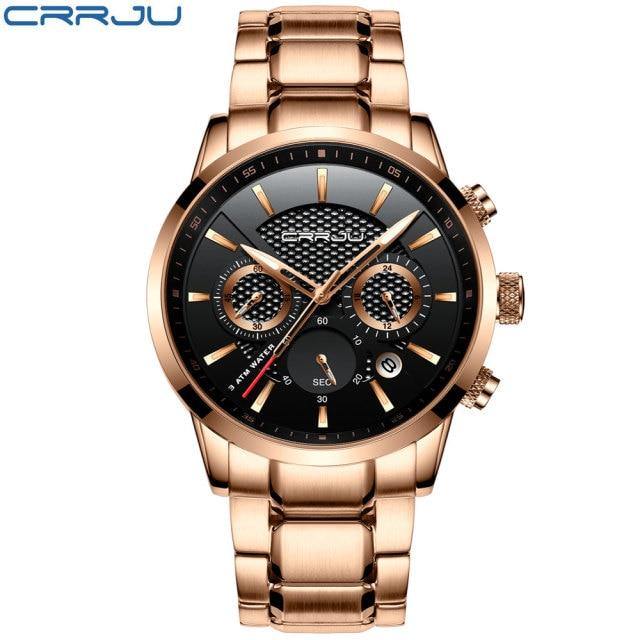 Men’s Waterproof Luxury Steel Watch with Calendar - Buy Confidently with Smart Sales Australia