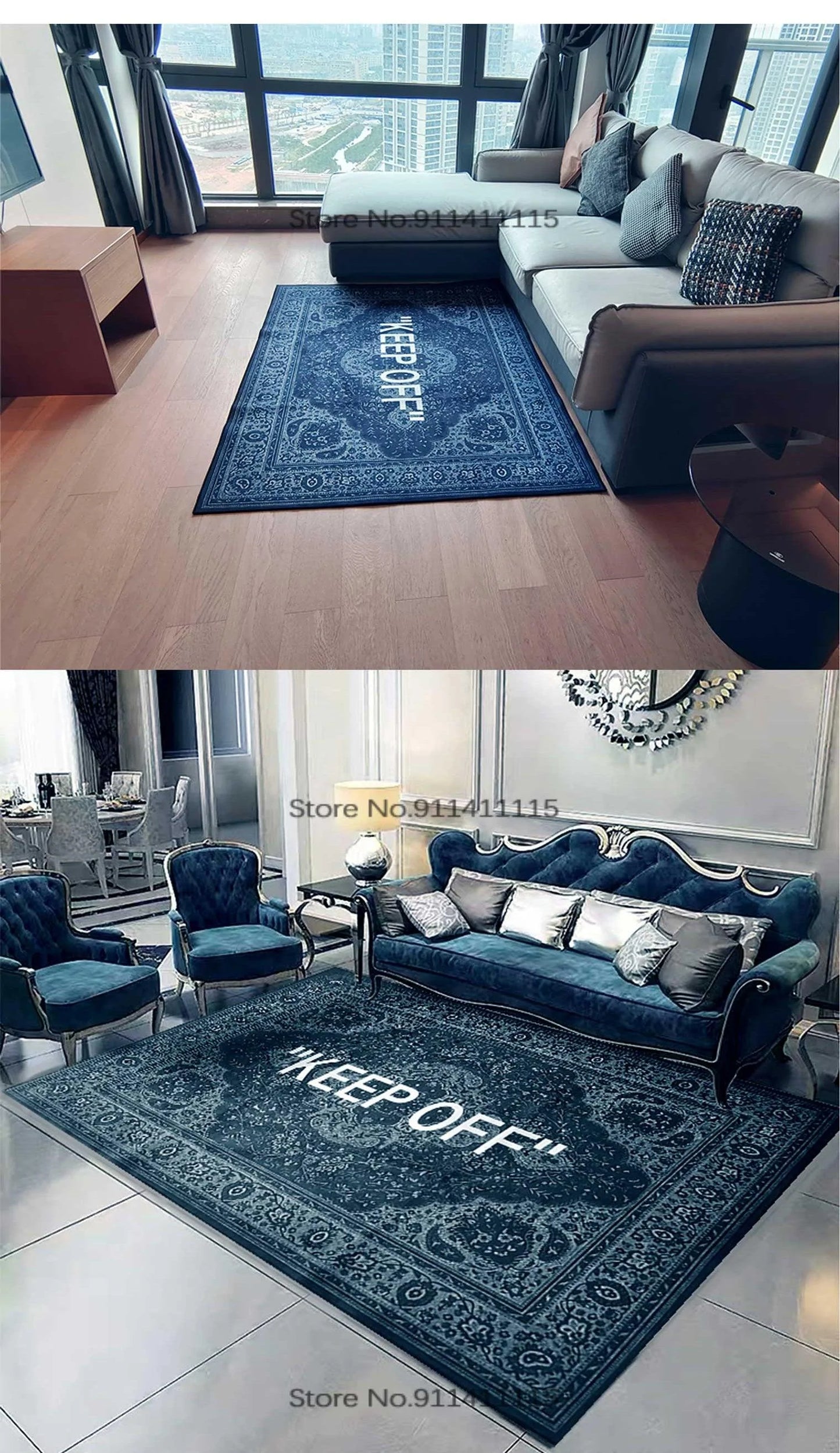 Modern Design KEEP OFF Printed Area Rugs for Home Decor - Buy Confidently with Smart Sales Australia