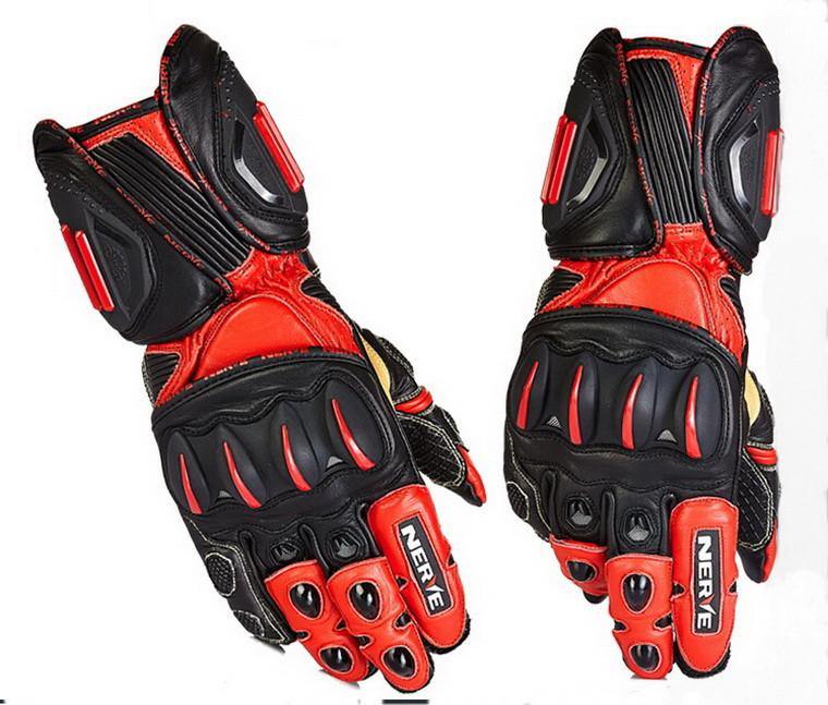 Motorcycle Carbon Fiber Anti-Slip Leather Gloves For Riders - Buy Confidently with Smart Sales Australia