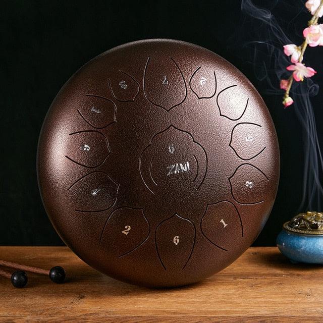 Multifunctional Stainless Steel 15 Tone Tongue Drum for Yoga Meditation - Buy Confidently with Smart Sales Australia