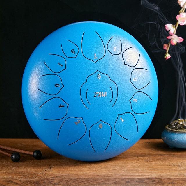 Multifunctional Stainless Steel 15 Tone Tongue Drum for Yoga Meditation - Buy Confidently with Smart Sales Australia