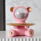 Nordic Tray Resin Bear Figurine Decoration with Small Storage - Buy Confidently with Smart Sales Australia