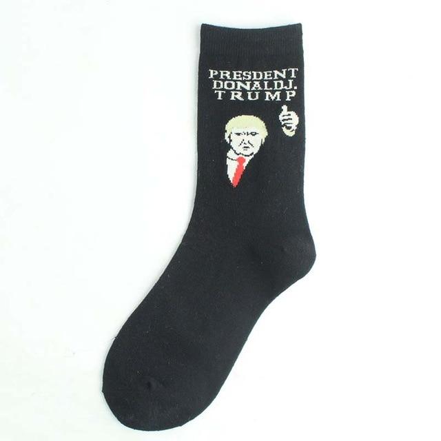 Novelty 3D POTUS Donald Trump 2020 Socks | Unisex Adult Casual Crew Socks with Fake Hair Crew - Buy Confidently with Smart Sales Australia