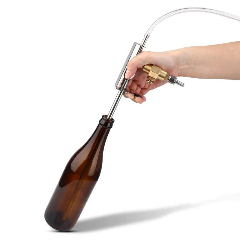 One-Handed Stainless Beer Bottle Filler with Ball Lock - Buy Confidently with Smart Sales Australia