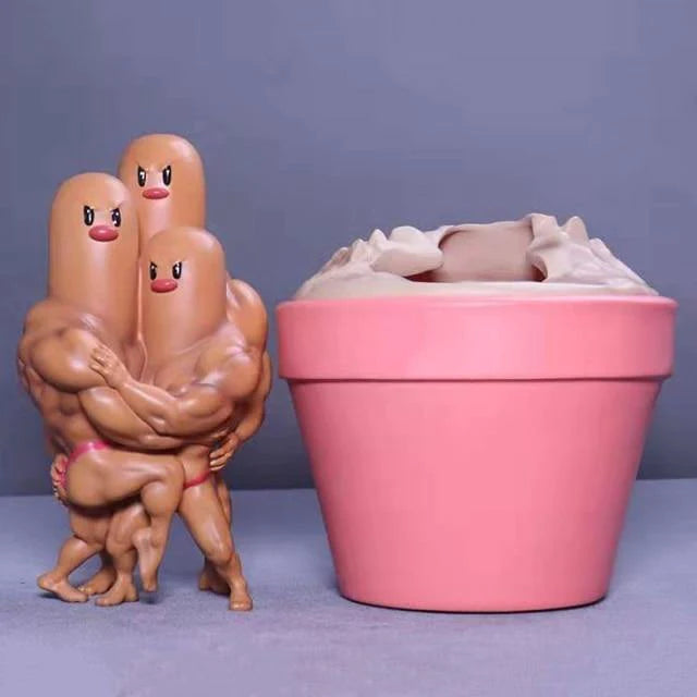 Pokemon Go Inspired Action Figure Dugtrio Statue - Buy Confidently with Smart Sales Australia