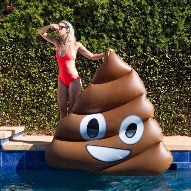 Pool Water Party Portable Inflatable Poop Emoji And Unicorn Floating Bed Lounger - Buy Confidently with Smart Sales Australia
