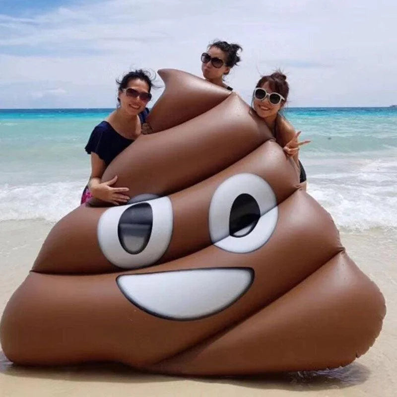 Pool Water Party Portable Inflatable Poop Emoji And Unicorn Floating Bed Lounger - Buy Confidently with Smart Sales Australia