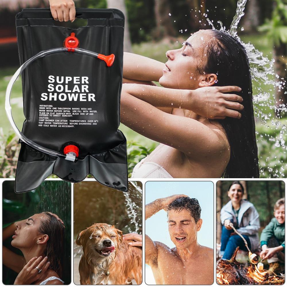 Portable 5 Gallon/20L Bag with Hose and Shower Head For Camping - Buy Confidently with Smart Sales Australia