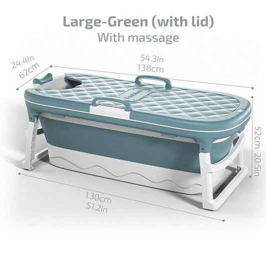 Portable Folding Bathtub with Lid for Home Use - Buy Confidently with Smart Sales Australia