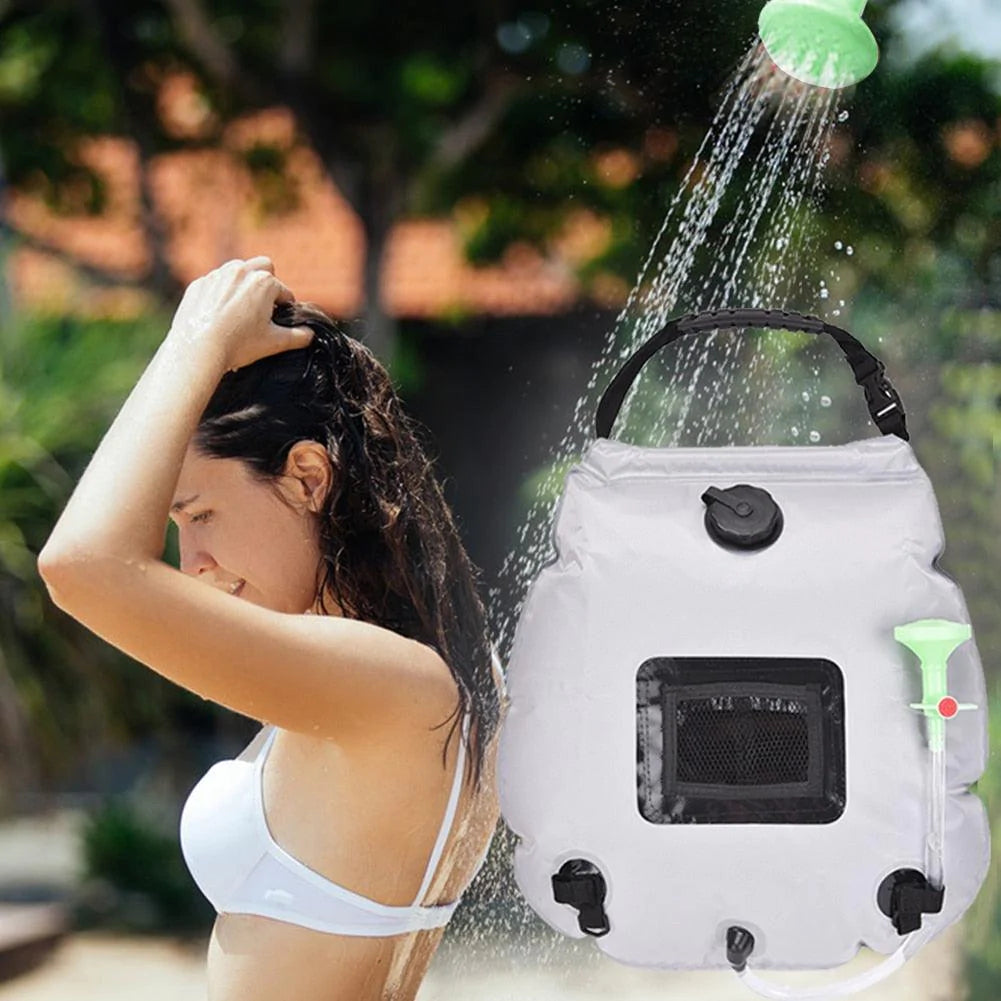 Portable Solar-powered Heating Shower Bags for Outdoor Camping Adventure - Buy Confidently with Smart Sales Australia