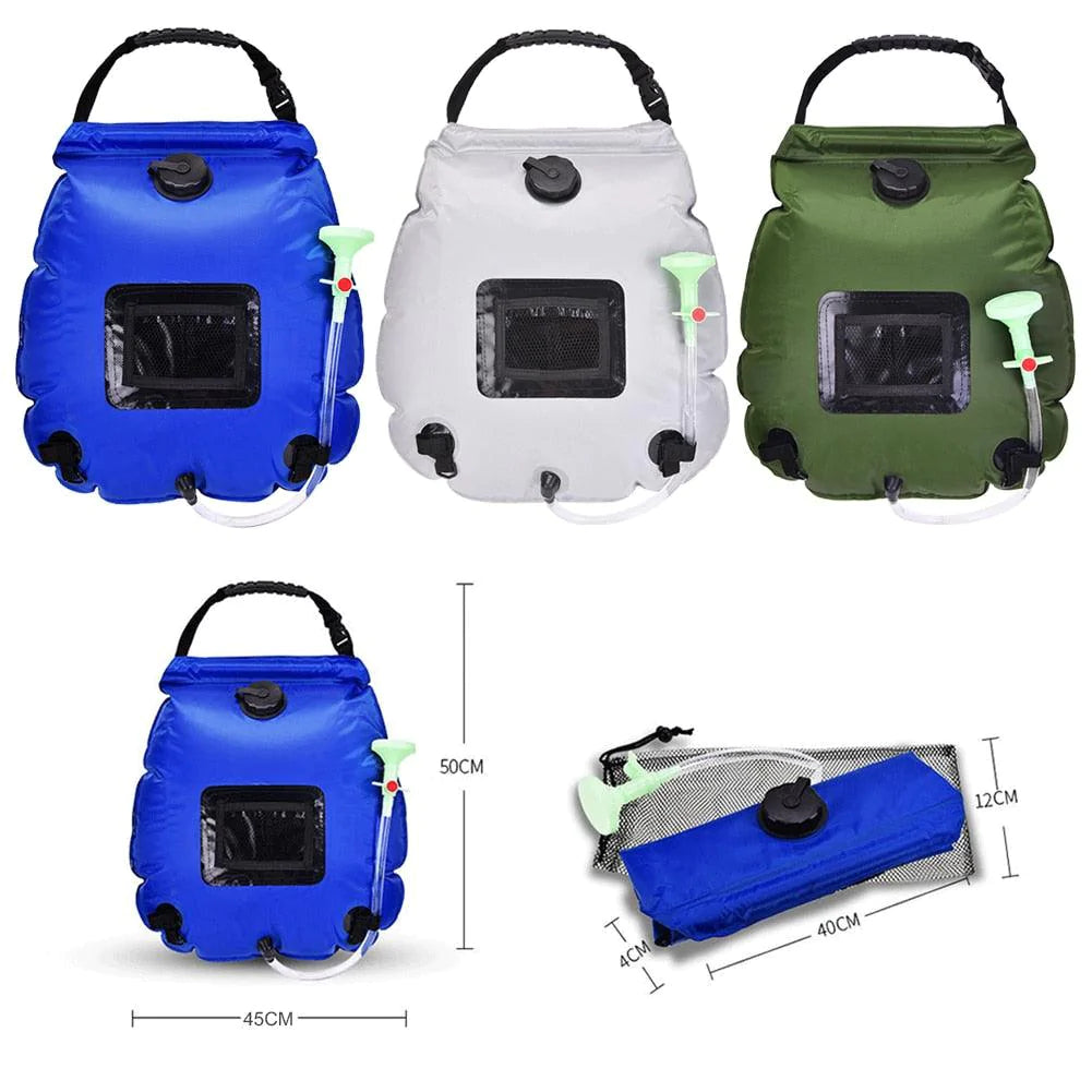 Portable Solar-powered Heating Shower Bags for Outdoor Camping Adventure - Buy Confidently with Smart Sales Australia