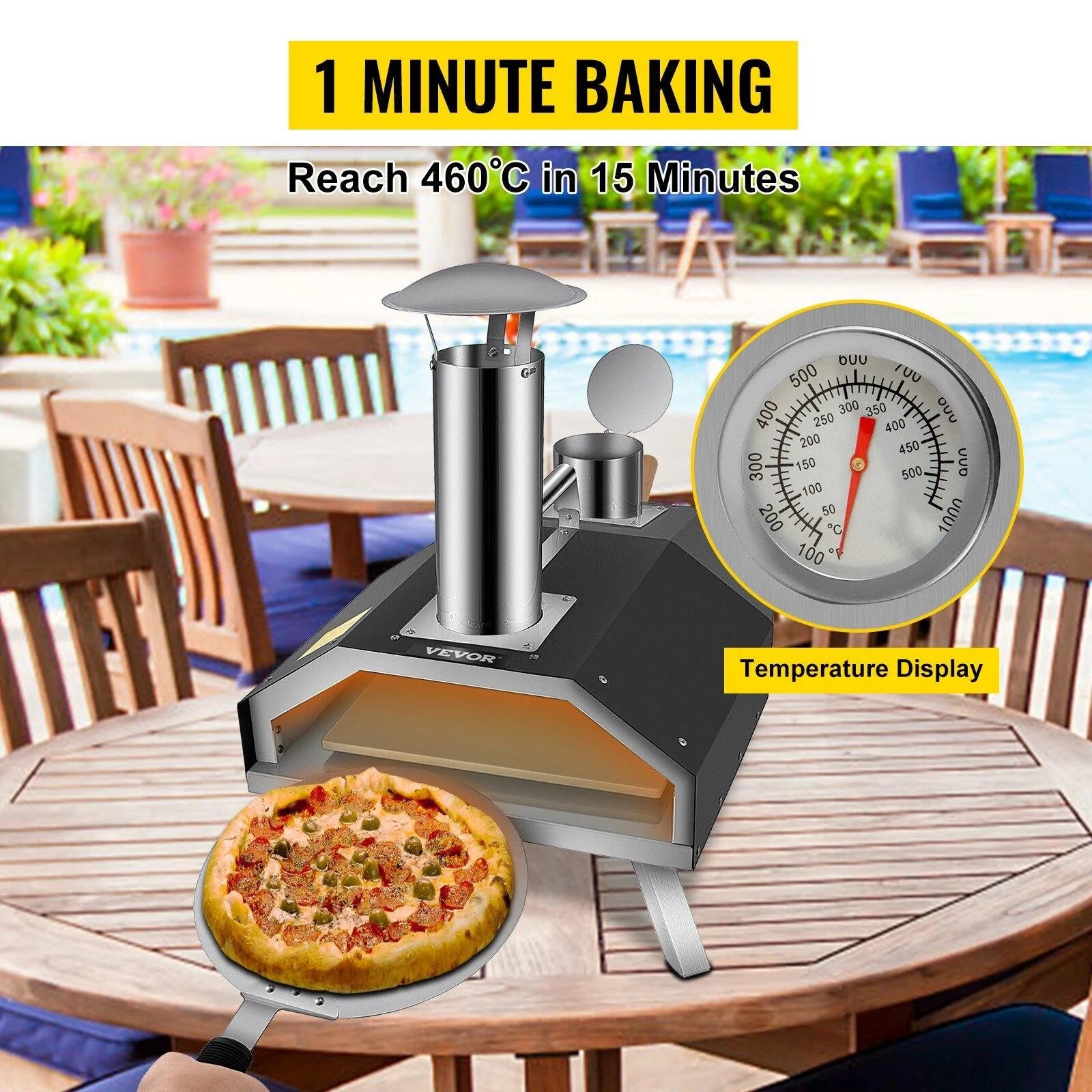 Portable Stainless Steel Multifunctional Oven with Complete Accessories For Outdoor Use - Buy Confidently with Smart Sales Australia