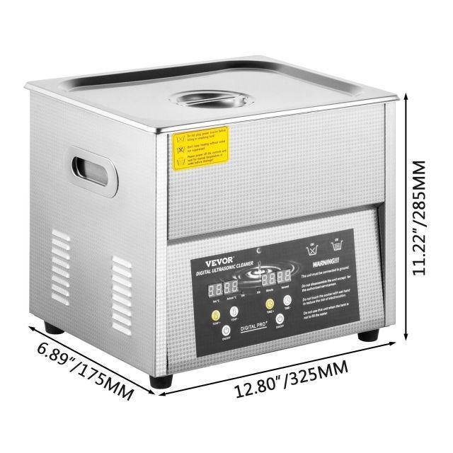 Portable Ultrasonic Stainless Steel Cleaner 3L 6L 10L with Degassing Function - Buy Confidently with Smart Sales Australia