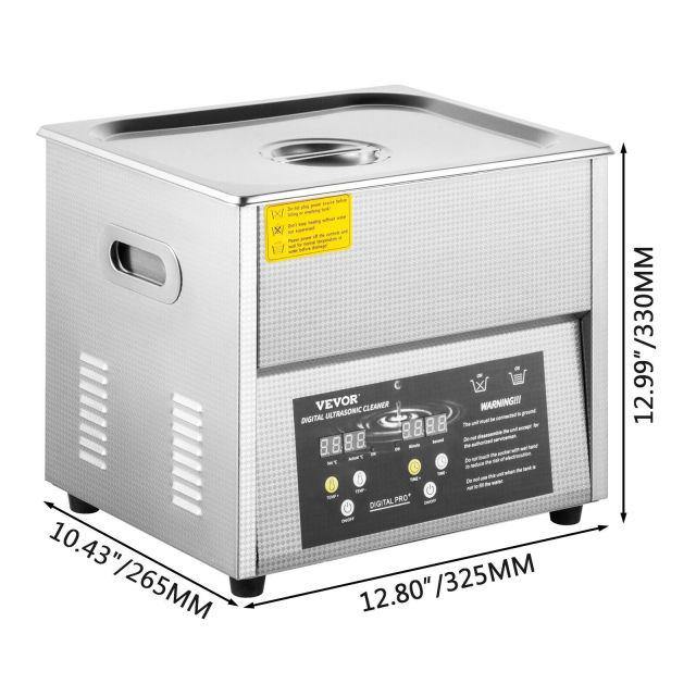 Portable Ultrasonic Stainless Steel Cleaner 3L 6L 10L with Degassing Function - Buy Confidently with Smart Sales Australia