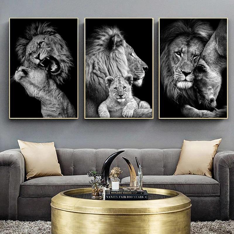 Powerful Black and White Animal Print Canvas with Over 100 Styles and Sizes - Buy Confidently with Smart Sales Australia