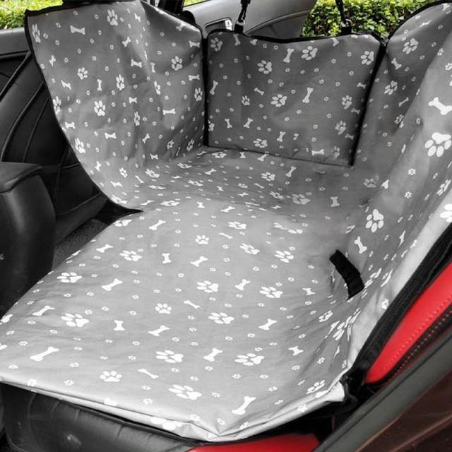 Printed Car Back Seat Cover Pet Carrier with Safety Belt Transporting Perro - Buy Confidently with Smart Sales Australia