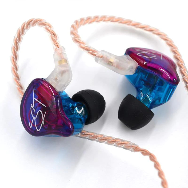 Purple KZ ZST Removable Cable Earphones Noise Proof High Quality Sound Music - Buy Confidently with Smart Sales Australia